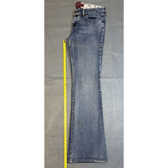 Vintage YMI Jeans Low Rise Flare Button Fly From City Of Angels Retro 1990s - Picture 7 of 7